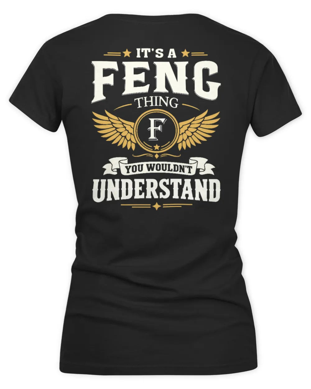 FENG KT06-M008 It’s a [NAME] Thing – You Wouldn’t Understand | Personalized Vintage T-Shirt - Women's V-Neck T-Shirt - Black