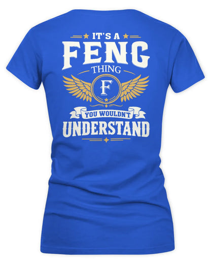 FENG KT06-M008 It’s a [NAME] Thing – You Wouldn’t Understand | Personalized Vintage T-Shirt - Women's V-Neck T-Shirt - Royal