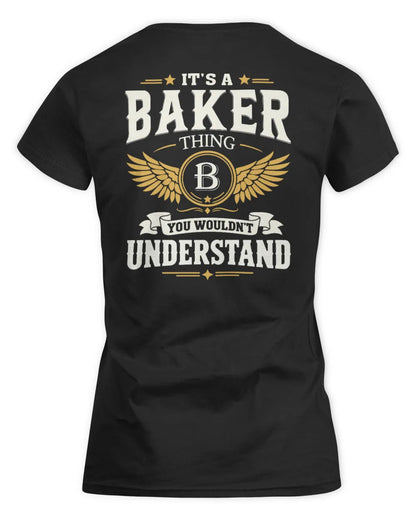 BAKER KT06-M008 It’s a [NAME] Thing – You Wouldn’t Understand | Personalized Vintage T-Shirt - Women's Standard T-Shirt - Black