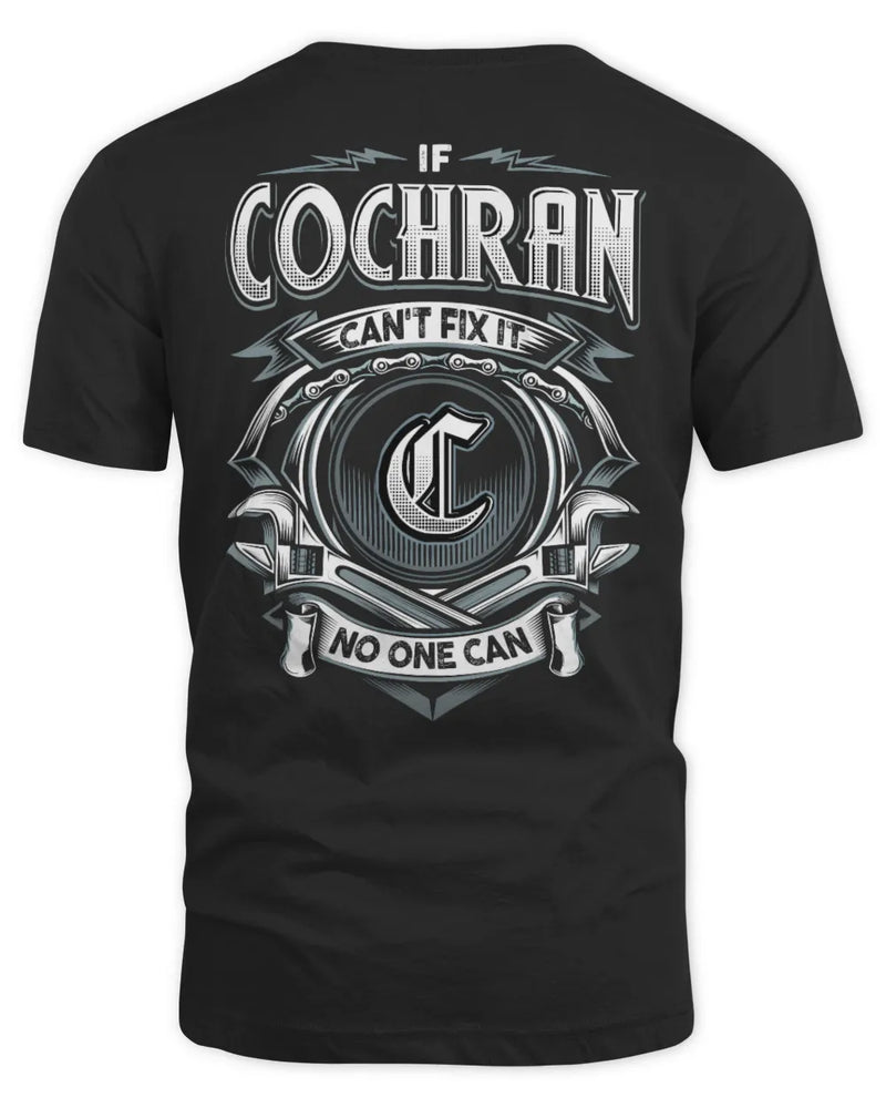 COCHRAN AP81-K4-626 - Personalized Ahmed Quote Apparel “If Ahmed Can't Fix It, No One Can” - Unisex Standard T-Shirt - Black
