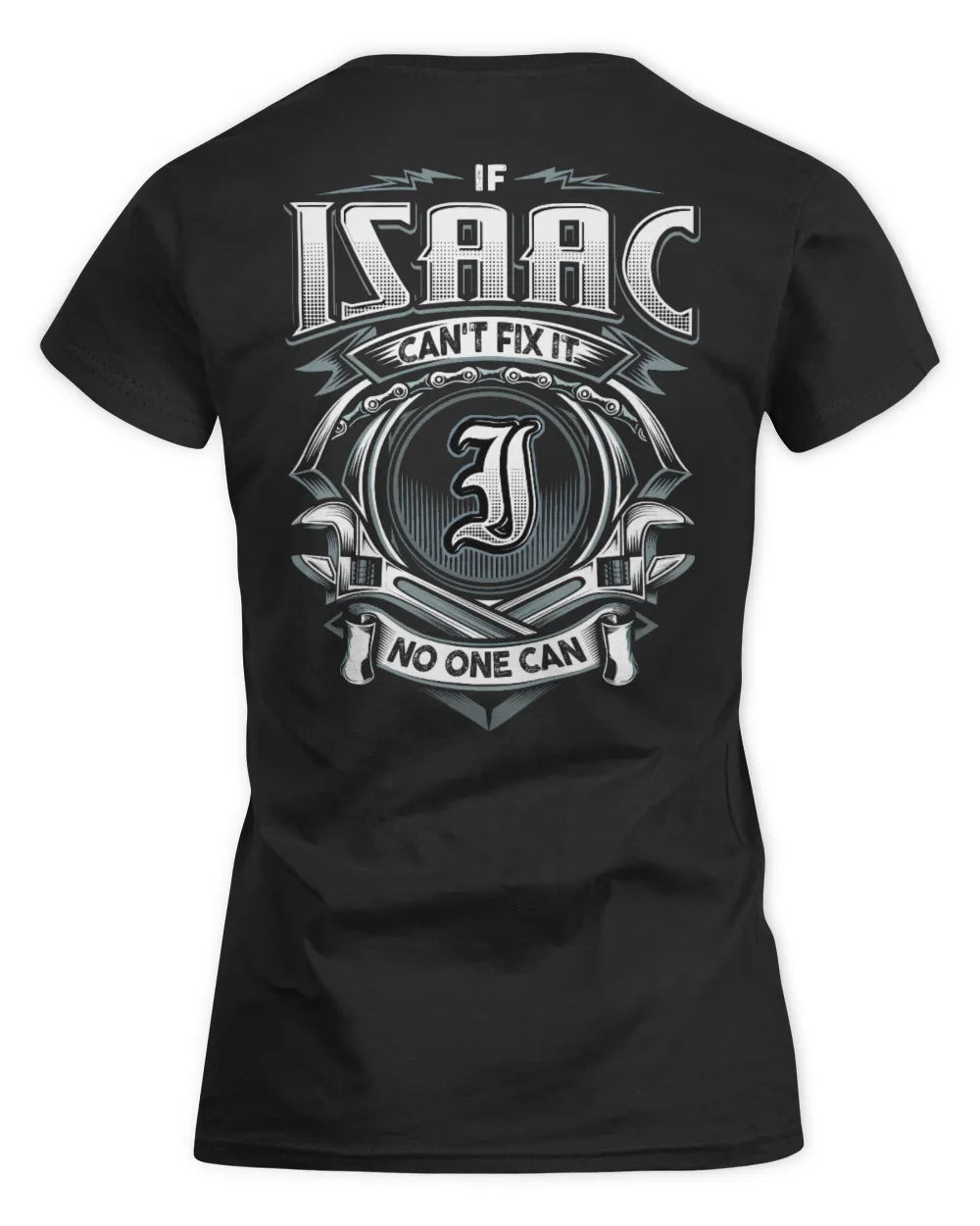 ISAAC AP81-K4-626 - Personalized Ahmed Quote Apparel “If Ahmed Can't Fix It, No One Can” - Women's Standard T-Shirt - Black