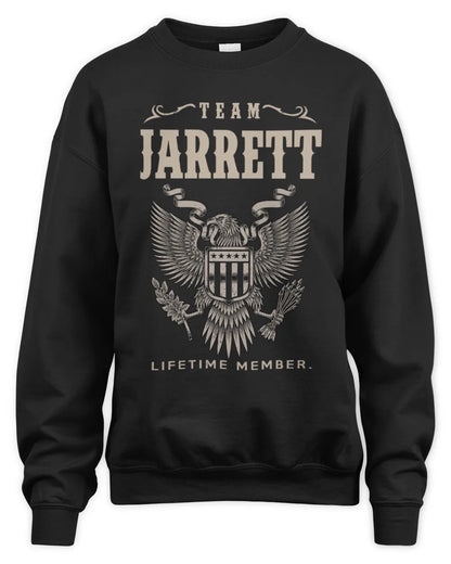 JARRETT TP06-K82 – Personalized Classic Style Apparel “Team NAME Lifetime Member” - Unisex Sweatshirt - Black