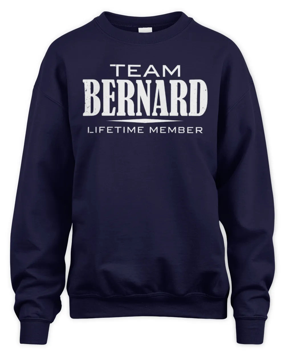 BERNARD BL62-K4-128 - Personalized “Team NAME Lifetime Member” - Unisex Sweatshirt - Navy