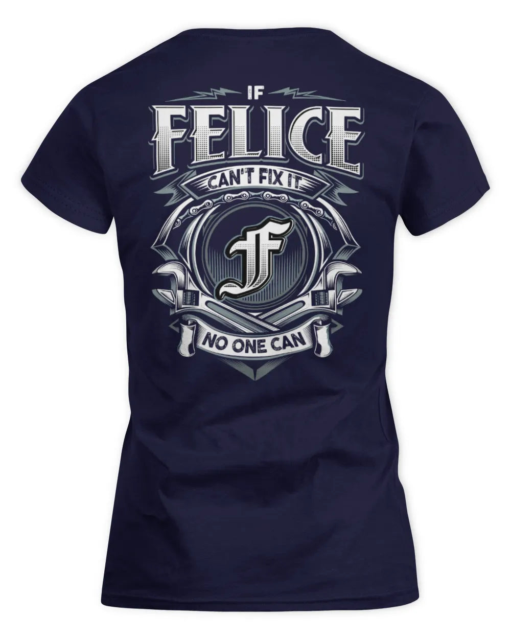 FELICE AP81-K4-626 - Personalized Ahmed Quote Apparel “If Ahmed Can't Fix It, No One Can” - Women's Standard T-Shirt - Navy