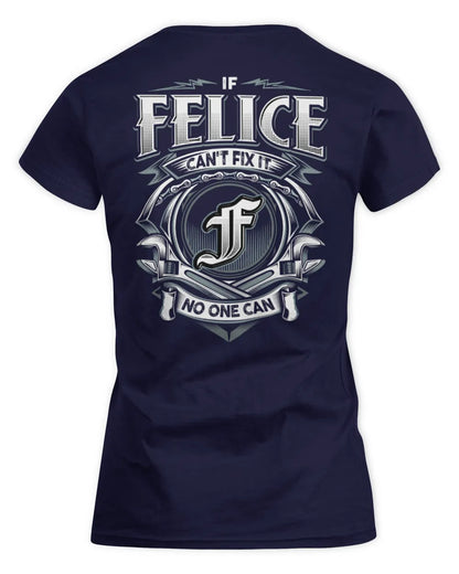 FELICE AP81-K4-626 - Personalized Ahmed Quote Apparel “If Ahmed Can't Fix It, No One Can” - Women's Standard T-Shirt - Navy