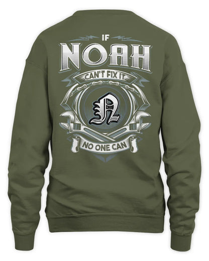 NOAH AP81-K4-626 - Personalized Ahmed Quote Apparel “If Ahmed Can't Fix It, No One Can” - Unisex Sweatshirt - Military Green