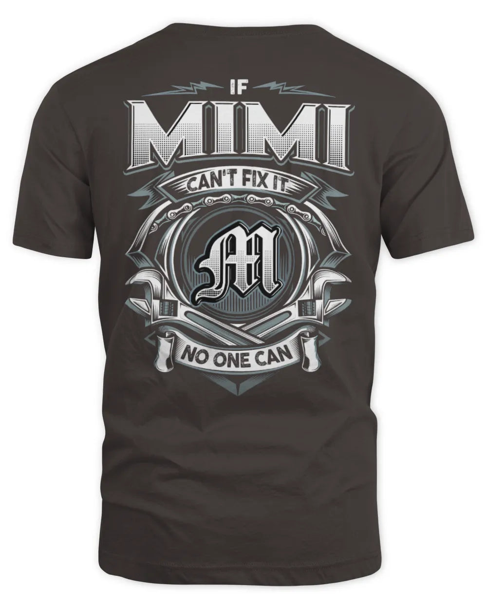 MIMI AP81-K4-626 - Personalized Ahmed Quote Apparel “If Ahmed Can't Fix It, No One Can” - Unisex Standard T-Shirt - Dark Chocolate