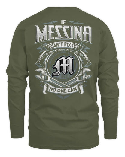 MESSINA AP81-K4-626 - Personalized Ahmed Quote Apparel “If Ahmed Can't Fix It, No One Can” - Men's Long Sleeved T-Shirt - Military Green