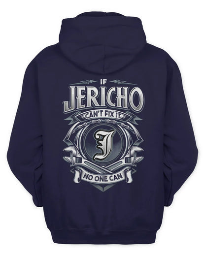 JERICHO AP81-K4-626 - Personalized Ahmed Quote Apparel “If Ahmed Can't Fix It, No One Can” - Unisex Hoodie - Navy