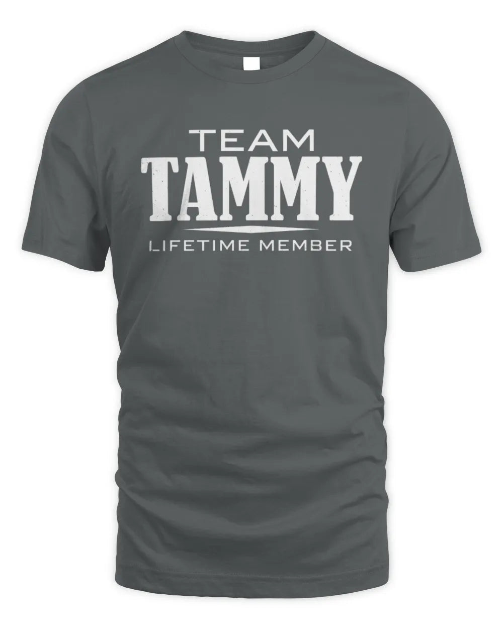 TAMMY BL62-K4-128 - Personalized “Team NAME Lifetime Member” - Unisex Standard T-Shirt - Charcoal