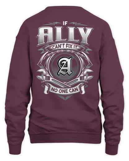 ALLY AP81-K4-626 - Personalized Ahmed Quote Apparel “If Ahmed Can't Fix It, No One Can” - Unisex Sweatshirt - Maroon