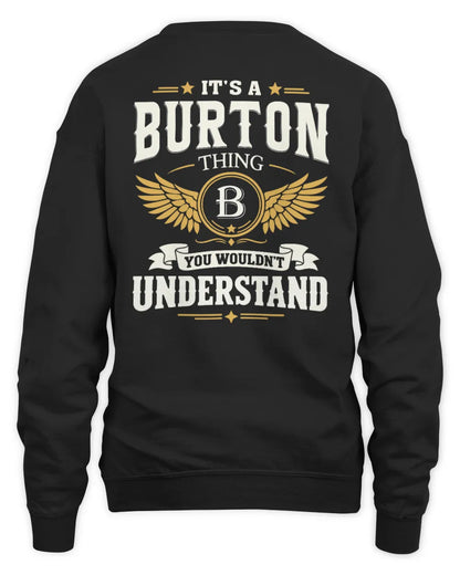 BURTON KT06-M008 It’s a [NAME] Thing – You Wouldn’t Understand | Personalized Vintage T-Shirt - Unisex Sweatshirt - Black