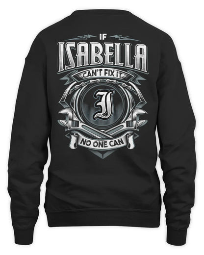 ISABELLA AP81-K4-626 - Personalized Ahmed Quote Apparel “If Ahmed Can't Fix It, No One Can” - Unisex Sweatshirt - Black