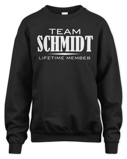 SCHMIDT BL62-K4-128 - Personalized “Team AARON Lifetime Member” - Unisex Sweatshirt - Black