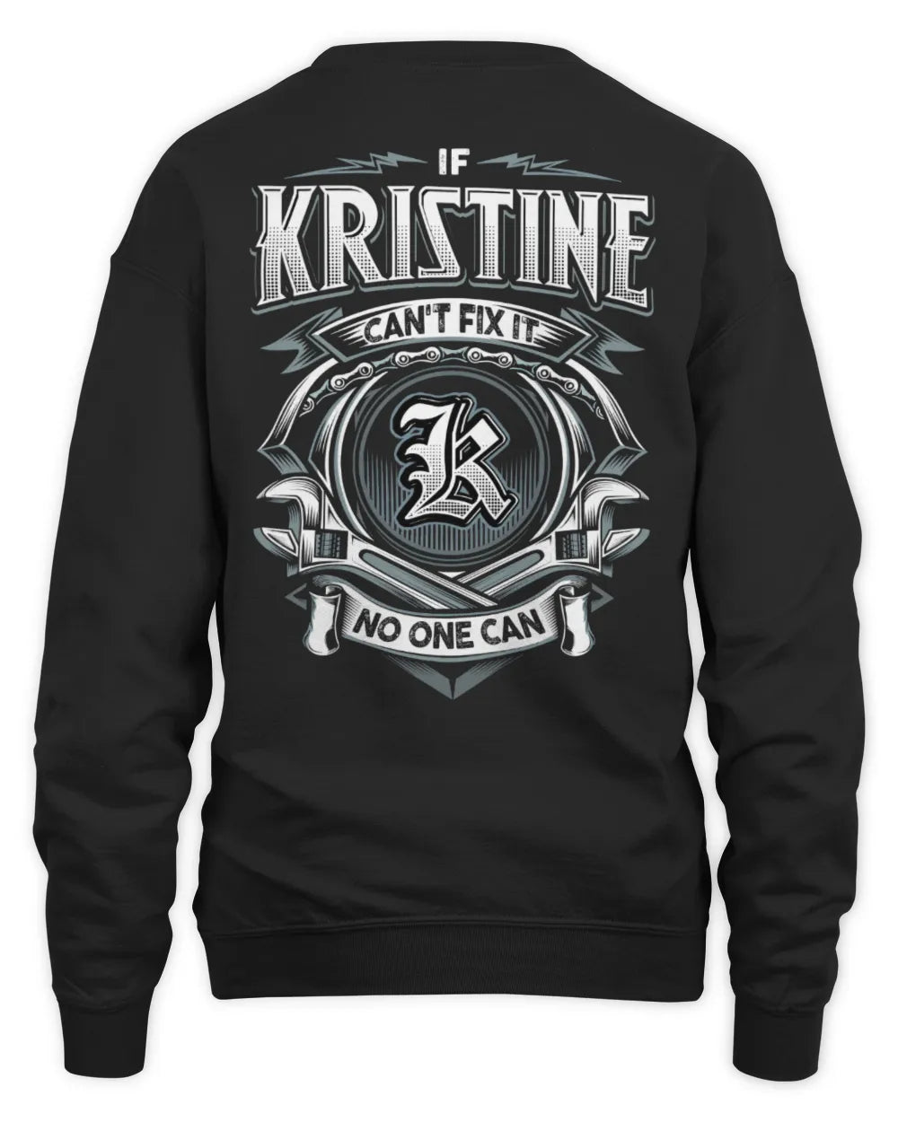 KRISTINE AP81-K4-626 - Personalized Ahmed Quote Apparel “If Ahmed Can't Fix It, No One Can” - Unisex Sweatshirt - Black