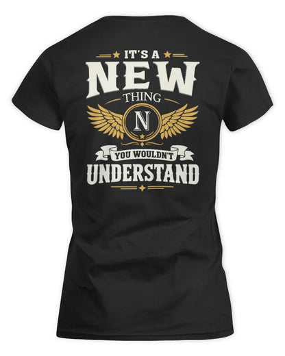 NEW KT06-M008 It’s a [NAME] Thing – You Wouldn’t Understand | Personalized Vintage T-Shirt - Women's Standard T-Shirt - Black