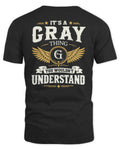 GRAY KT06-M008 It’s a [NAME] Thing – You Wouldn’t Understand | Personalized Vintage T-Shirt - Unisex Standard T-Shirt - Black