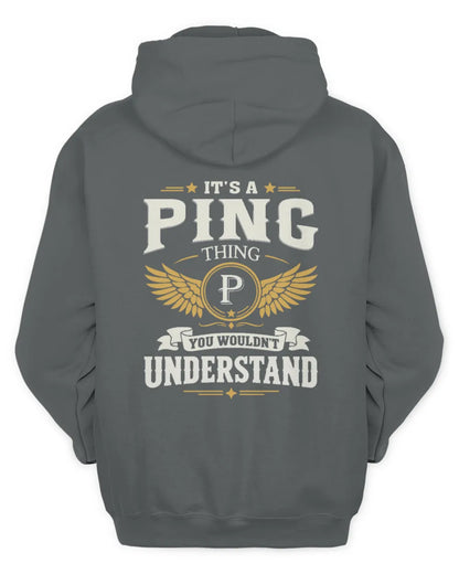 PING KT06-M008 It’s a [NAME] Thing – You Wouldn’t Understand | Personalized Vintage T-Shirt - Unisex Hoodie - Charcoal
