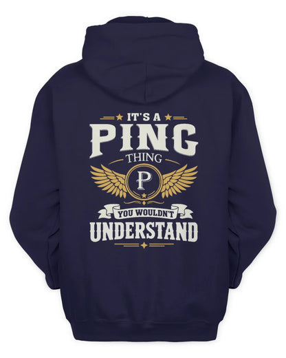 PING KT06-M008 It’s a [NAME] Thing – You Wouldn’t Understand | Personalized Vintage T-Shirt - Unisex Hoodie - Navy
