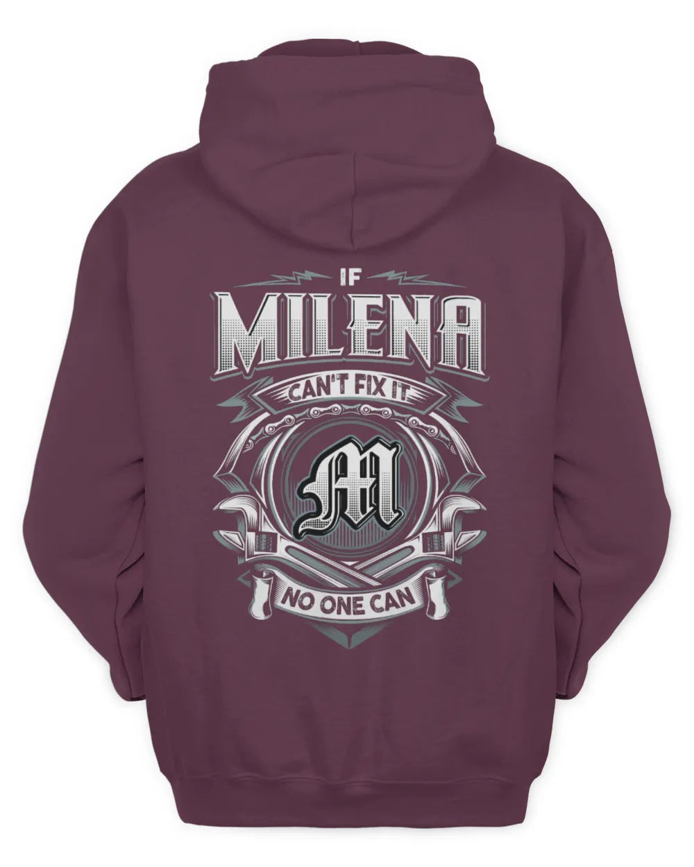 MILENA AP81-K4-626 - Personalized Ahmed Quote Apparel “If Ahmed Can't Fix It, No One Can” - Unisex Hoodie - Maroon