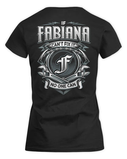 FABIANA AP81-K4-626 - Personalized Ahmed Quote Apparel “If Ahmed Can't Fix It, No One Can” - Women's Standard T-Shirt - Black