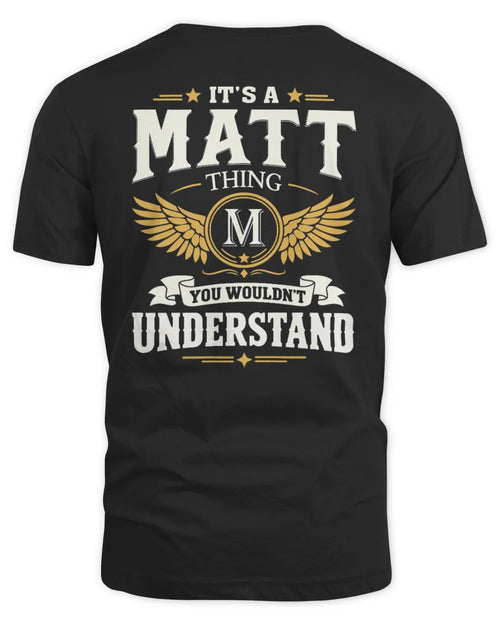 MATT KT06-M008 It’s a [NAME] Thing – You Wouldn’t Understand | Personalized Vintage T-Shirt - Unisex Standard T-Shirt - Black