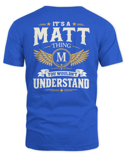 MATT KT06-M008 It’s a [NAME] Thing – You Wouldn’t Understand | Personalized Vintage T-Shirt - Unisex Standard T-Shirt - Royal