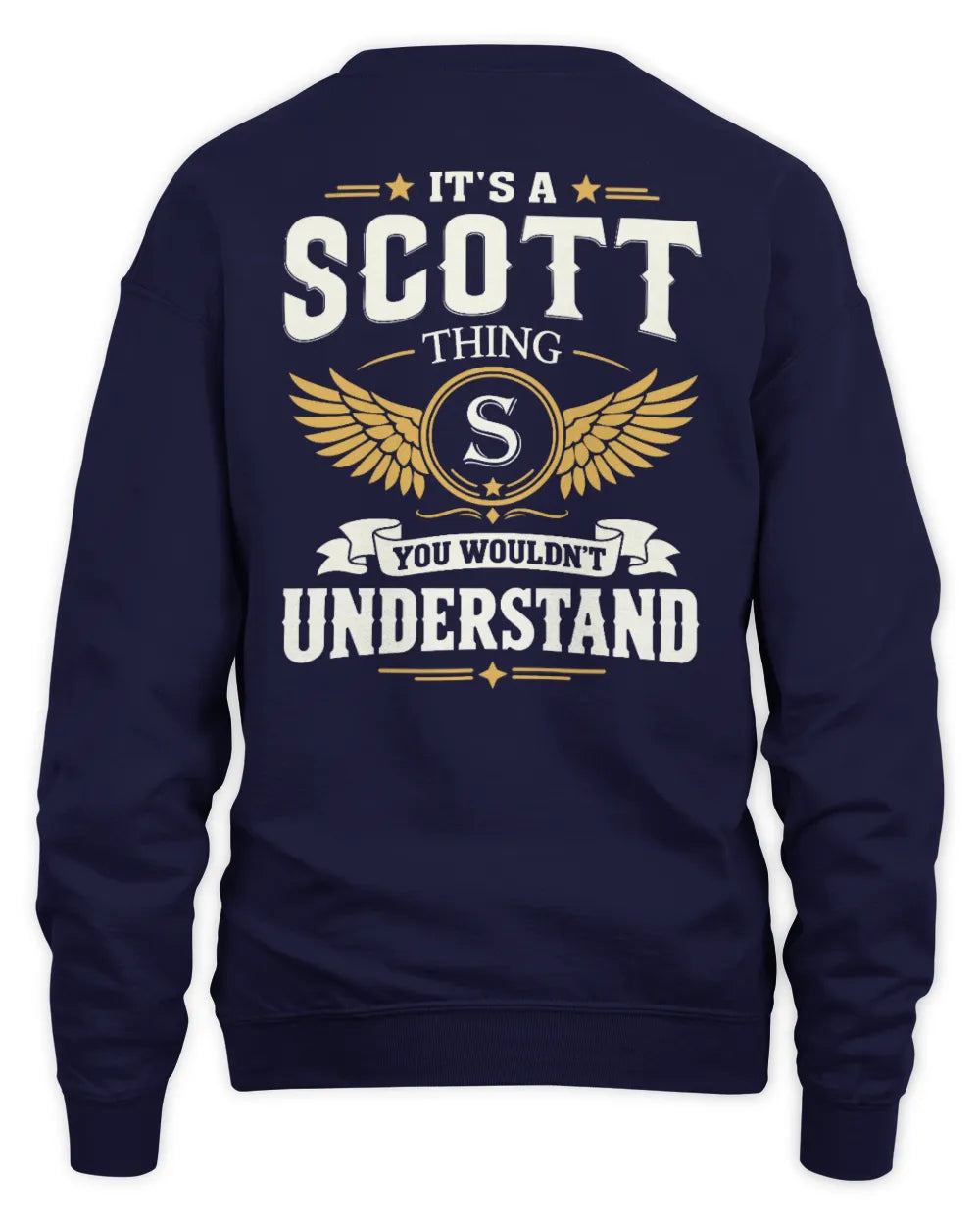 SCOTT KT06-M008 It’s a [NAME] Thing – You Wouldn’t Understand | Personalized Vintage T-Shirt - Unisex Sweatshirt - Navy