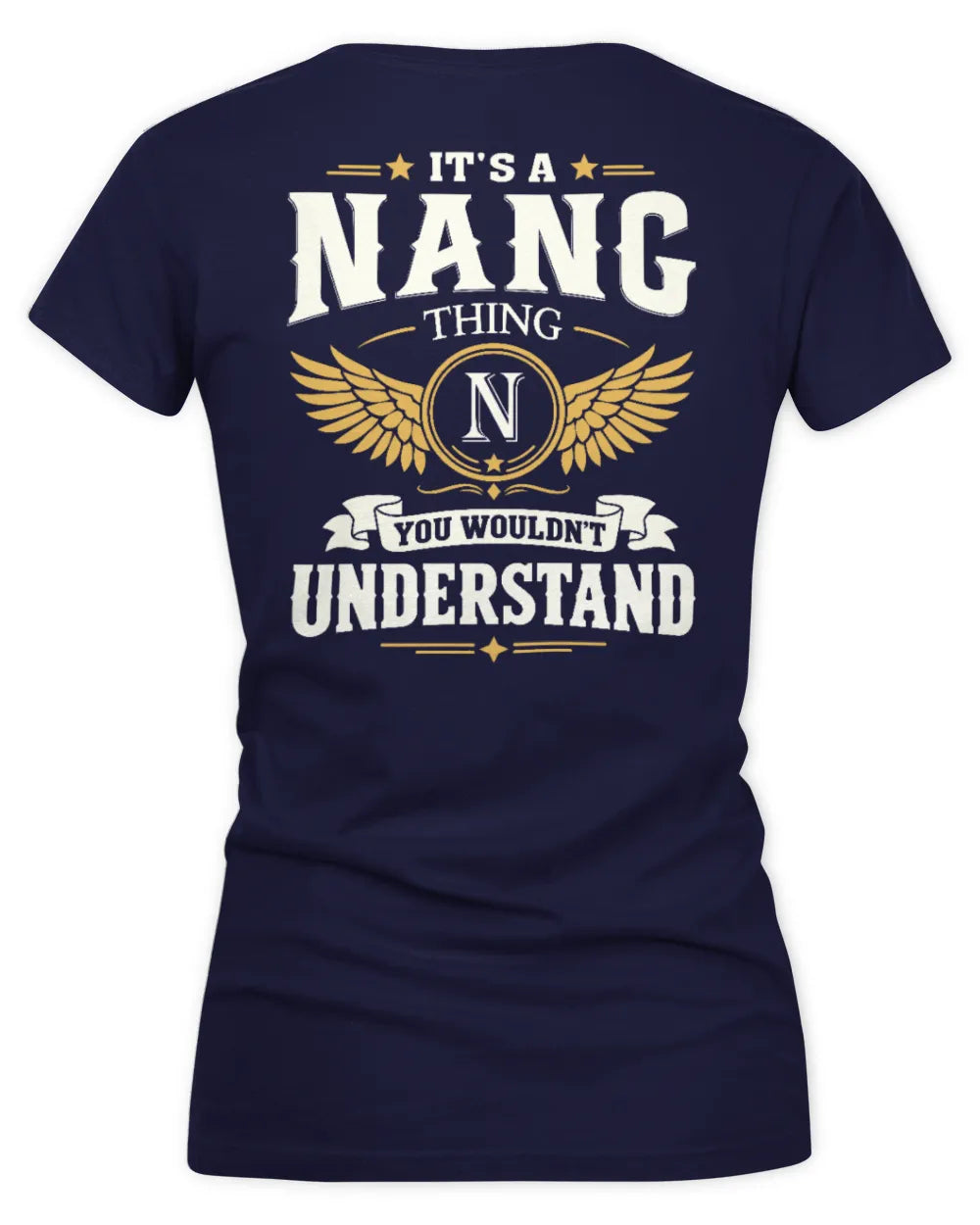 NANG KT06-M008 It’s a [NAME] Thing – You Wouldn’t Understand | Personalized Vintage T-Shirt - Women's V-Neck T-Shirt - Navy