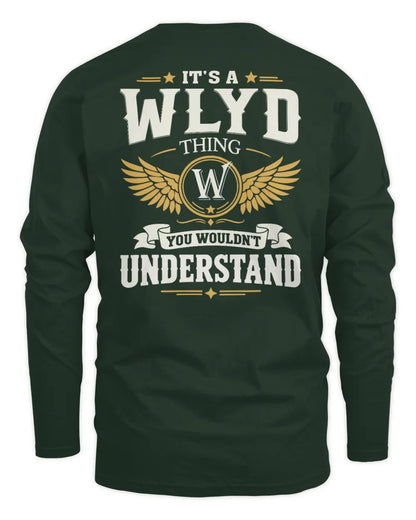 WLYD KT06-M008 It’s a [NAME] Thing – You Wouldn’t Understand | Personalized Vintage T-Shirt - Men's Long Sleeved T-Shirt - Forest Green