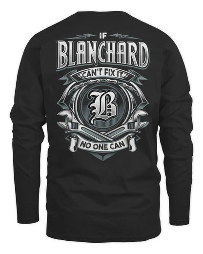 BLANCHARD AP81-K4-626 - Personalized Ahmed Quote Apparel “If Ahmed Can't Fix It, No One Can” - Men's Long Sleeved T-Shirt - Black