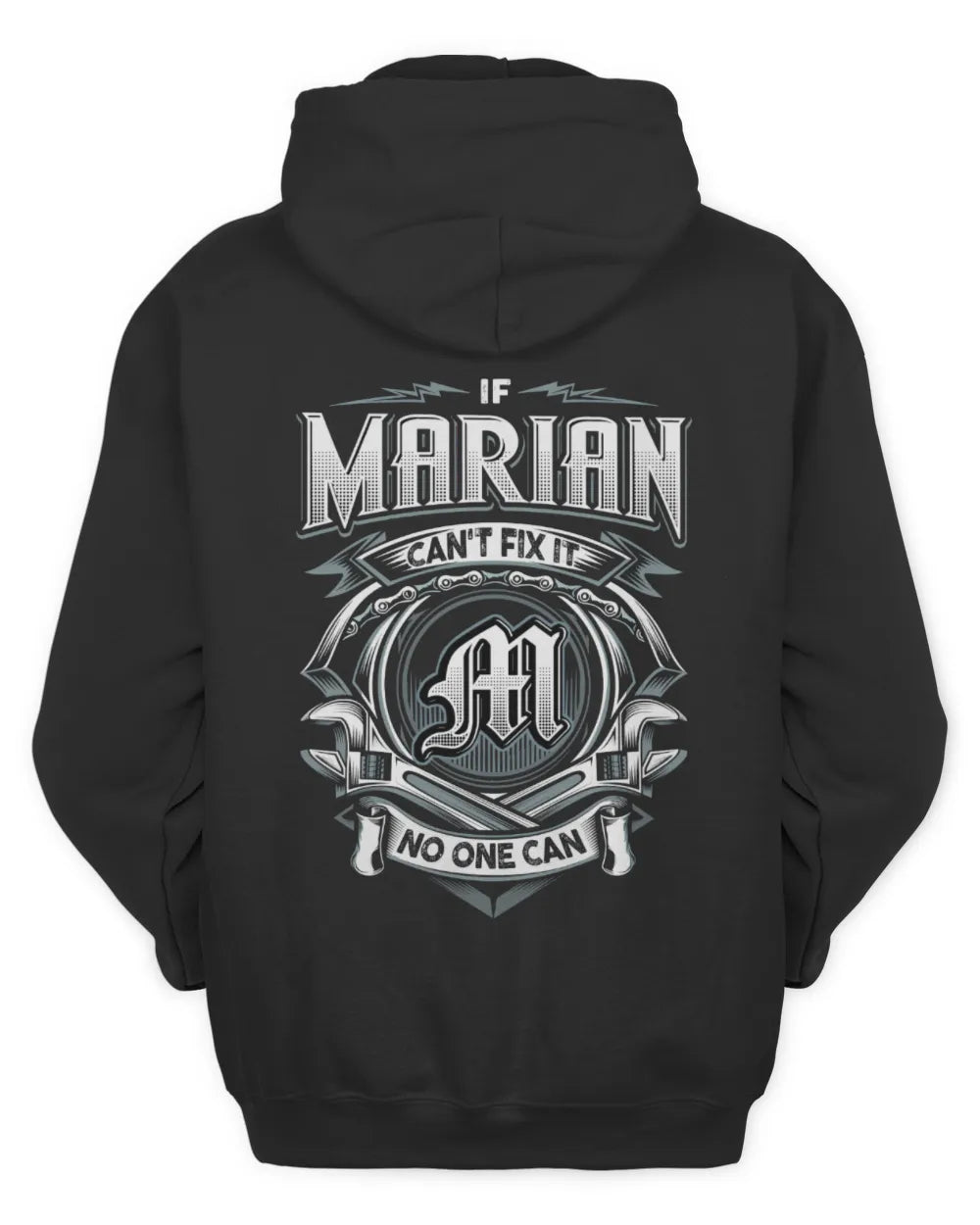 MARIAN AP81-K4-626 - Personalized Ahmed Quote Apparel “If Ahmed Can't Fix It, No One Can” - Unisex Hoodie - Black