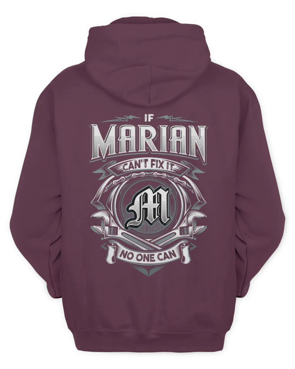 MARIAN AP81-K4-626 - Personalized Ahmed Quote Apparel “If Ahmed Can't Fix It, No One Can” - Unisex Hoodie - Maroon