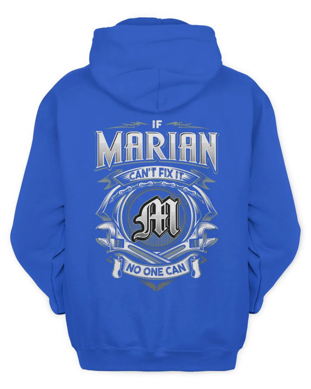 MARIAN AP81-K4-626 - Personalized Ahmed Quote Apparel “If Ahmed Can't Fix It, No One Can” - Unisex Hoodie - Royal