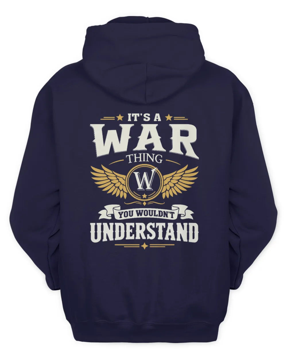 WAR KT06-M008 It’s a [NAME] Thing – You Wouldn’t Understand | Personalized Vintage T-Shirt - Unisex Hoodie - Navy