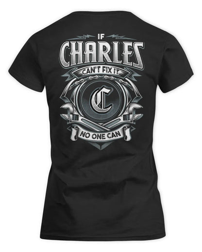 CHARLES AP81-K4-626 - Personalized Ahmed Quote Apparel “If Ahmed Can't Fix It, No One Can” - Women's Standard T-Shirt - Black