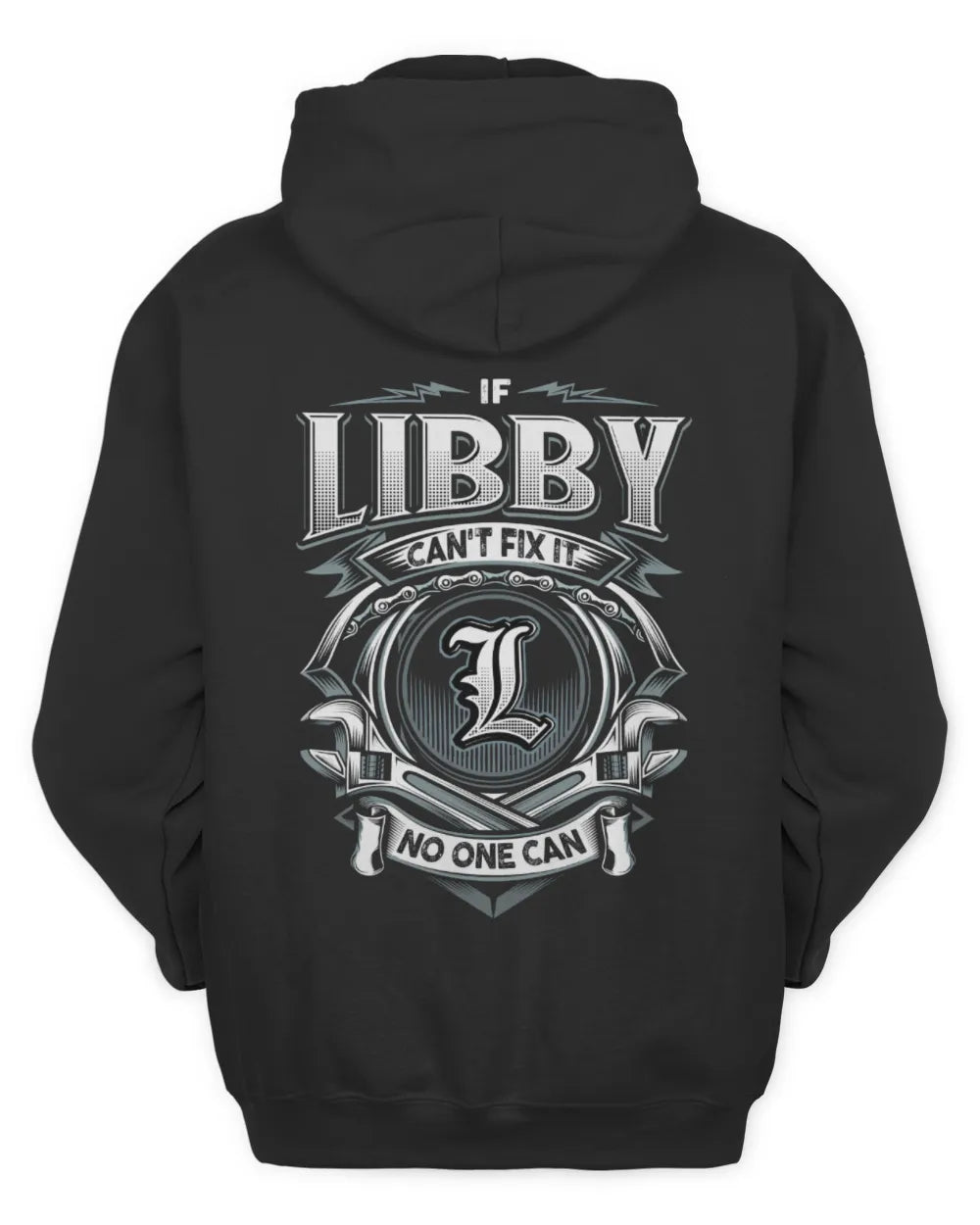 LIBBY AP81-K4-626 - Personalized Ahmed Quote Apparel “If Ahmed Can't Fix It, No One Can” - Unisex Hoodie - Black