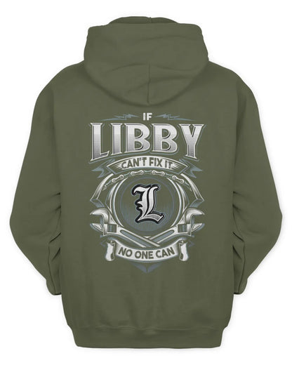 LIBBY AP81-K4-626 - Personalized Ahmed Quote Apparel “If Ahmed Can't Fix It, No One Can” - Unisex Hoodie - Military Green