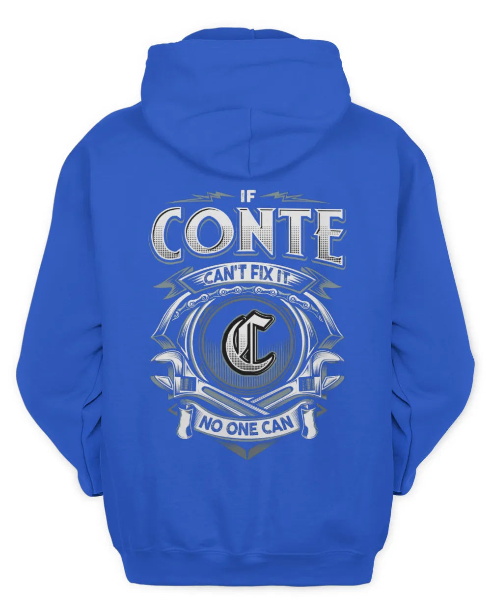 CONTE AP81-K4-626 - Personalized Ahmed Quote Apparel “If Ahmed Can't Fix It, No One Can” - Unisex Hoodie - Royal