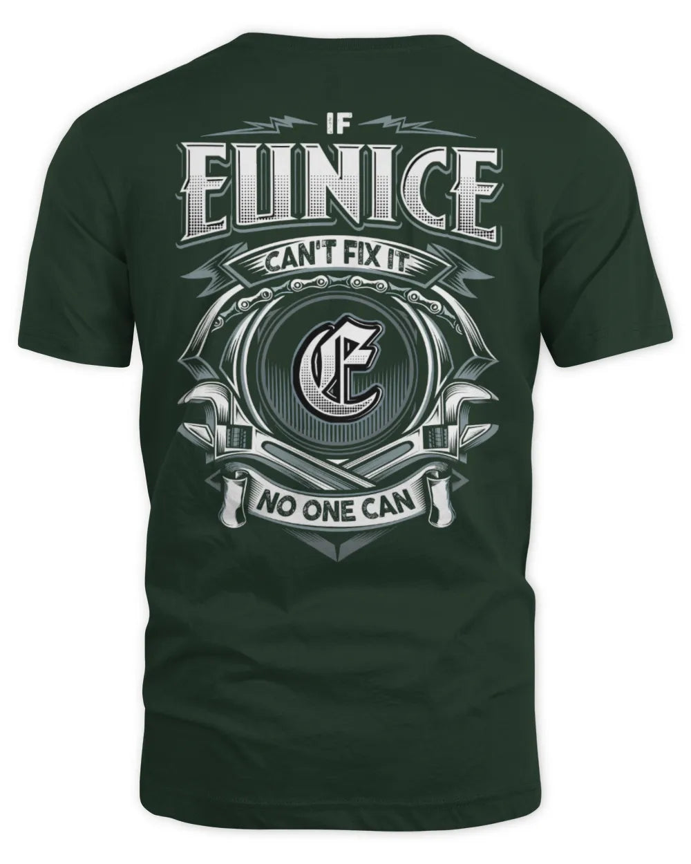EUNICE AP81-K4-626 - Personalized Ahmed Quote Apparel “If Ahmed Can't Fix It, No One Can” - Unisex Standard T-Shirt - Forest Green