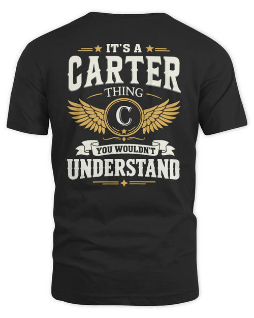 CARTER KT06-M008 It’s a [NAME] Thing – You Wouldn’t Understand | Personalized Vintage T-Shirt - Unisex Standard T-Shirt - Black