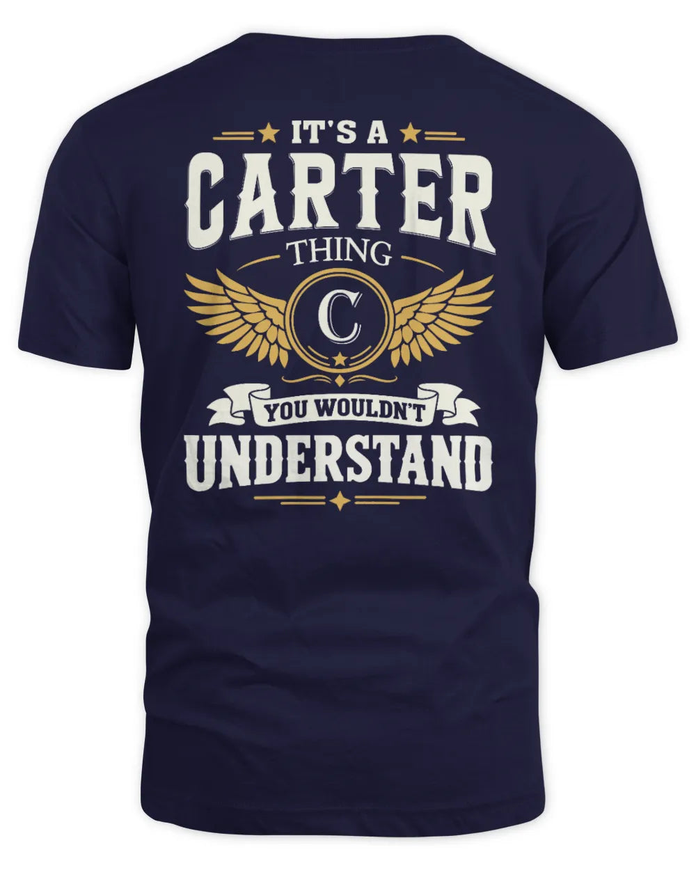 CARTER KT06-M008 It’s a [NAME] Thing – You Wouldn’t Understand | Personalized Vintage T-Shirt - Unisex Standard T-Shirt - Navy
