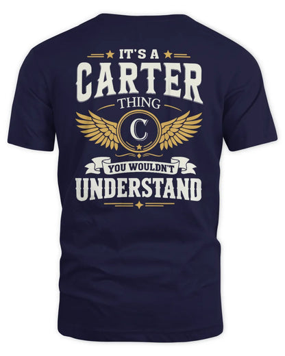 CARTER KT06-M008 It’s a [NAME] Thing – You Wouldn’t Understand | Personalized Vintage T-Shirt - Unisex Standard T-Shirt - Navy