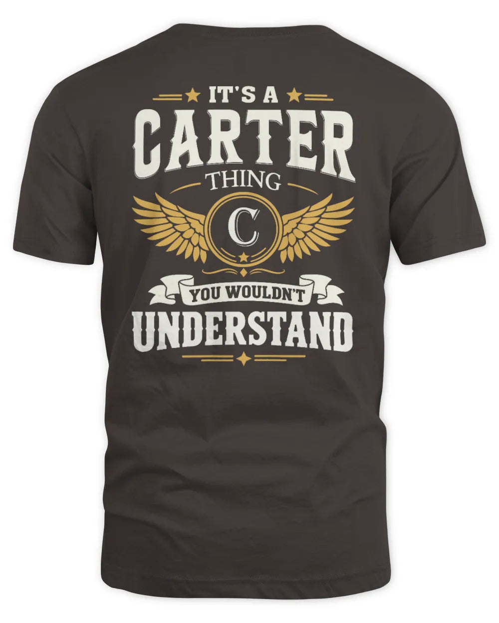 CARTER KT06-M008 It’s a [NAME] Thing – You Wouldn’t Understand | Personalized Vintage T-Shirt - Unisex Standard T-Shirt - Dark Chocolate