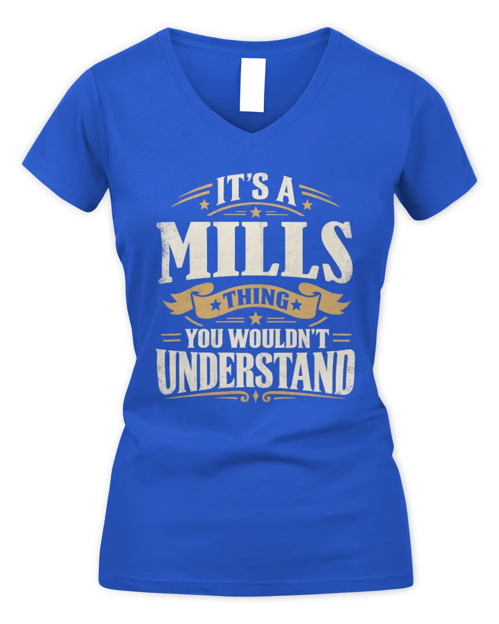 MILLS P08 TH51 - Personalized “It’s a/an [NAME] Thing – You Wouldn’t Understand” Shirt - Women's V-Neck T-Shirt - Royal