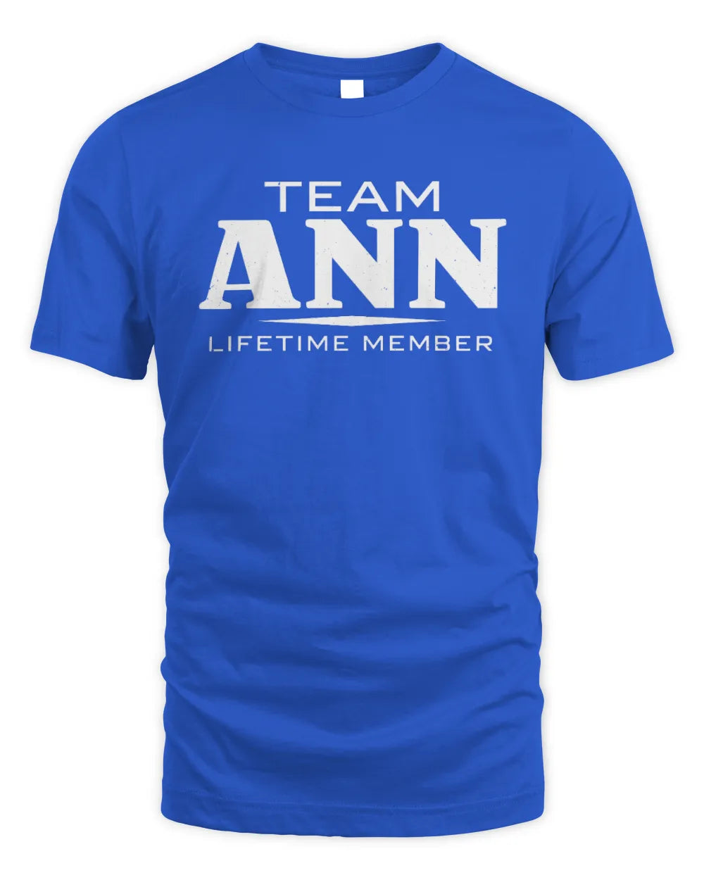 ANN BL62-K4-128 - Personalized “Team NAME Lifetime Member” - Unisex Standard T-Shirt - Royal