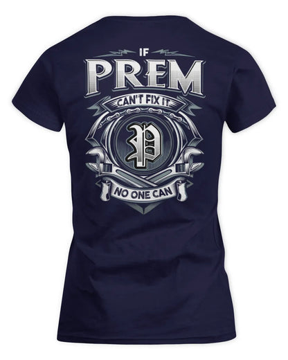 PREM AP81-K4-626 - Personalized Ahmed Quote Apparel “If Ahmed Can't Fix It, No One Can” - Women's Standard T-Shirt - Navy