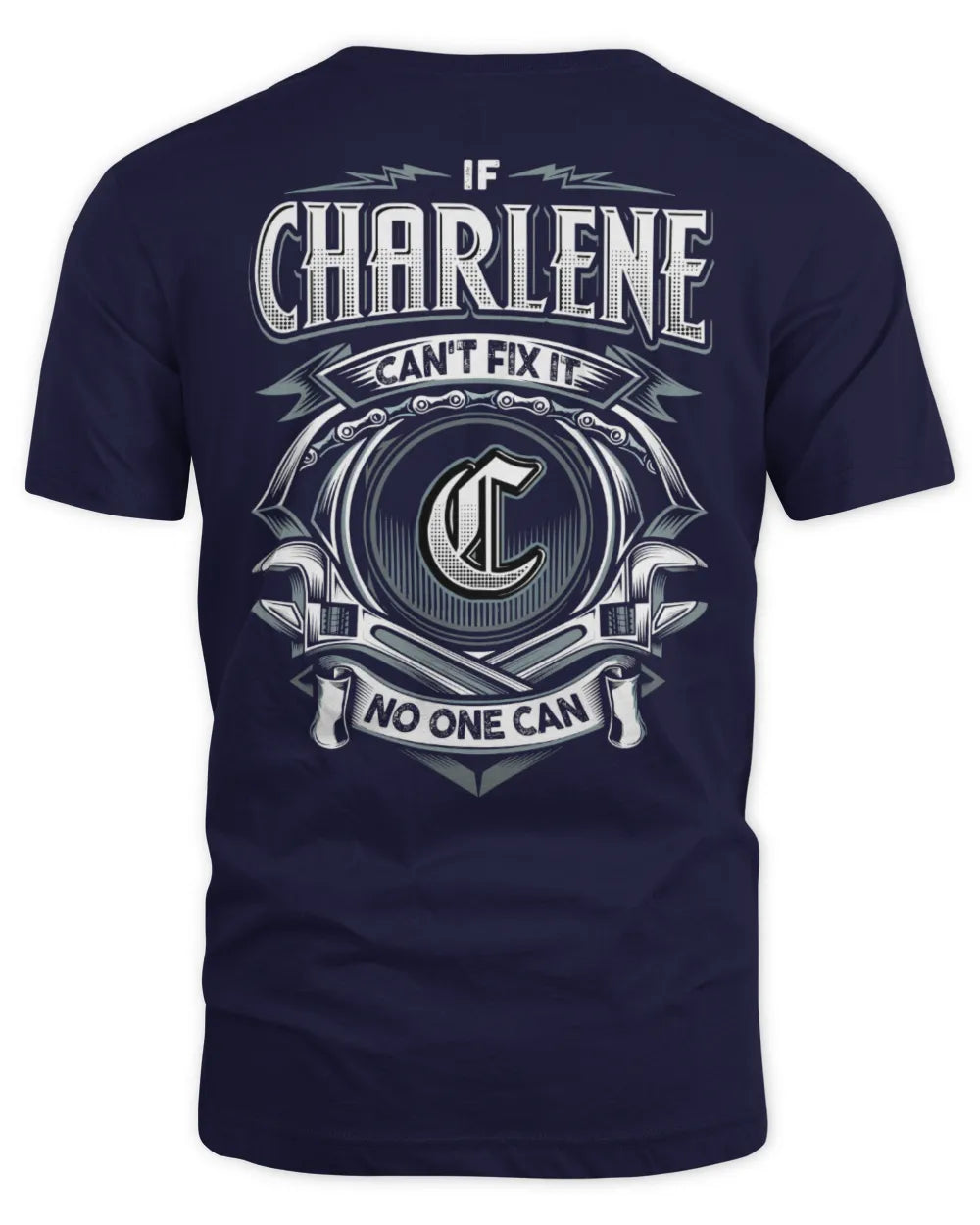 CHARLENE AP81-K4-626 - Personalized Ahmed Quote Apparel “If Ahmed Can't Fix It, No One Can” - Unisex Standard T-Shirt - Navy