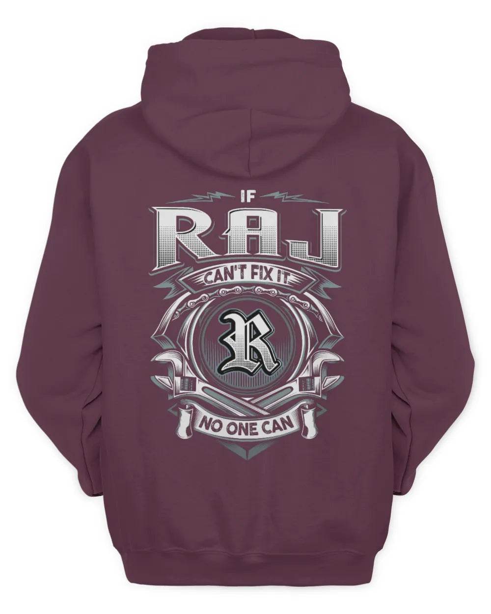 RAJ AP81-K4-626 - Personalized Ahmed Quote Apparel “If Ahmed Can't Fix It, No One Can” - Unisex Hoodie - Maroon