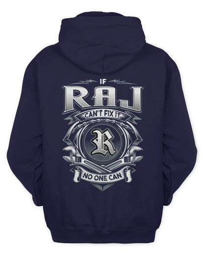 RAJ AP81-K4-626 - Personalized Ahmed Quote Apparel “If Ahmed Can't Fix It, No One Can” - Unisex Hoodie - Navy